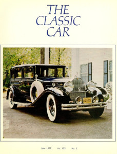 THE CLASSIC CAR 1977 JUNE - '39 LINCOLN V-12 K404-B, '31 PACKARD 840 5-SEDAN